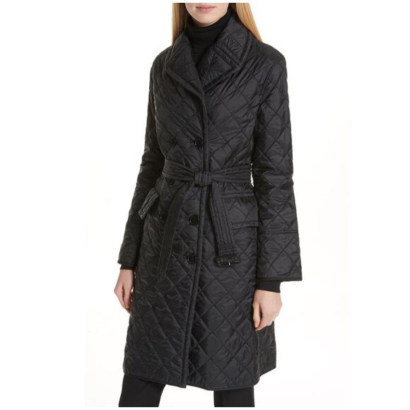 BURBERRY The Horberie Quilted Shell Trench Coat In Black XS NEW - Picture 10 of 10